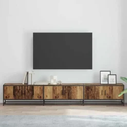 Sale vidaXL TV Enheter 2 pcs 240 x 35 x 41 cm Konstruerat trä Gammalt trä