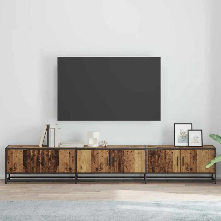 Sale vidaXL TV Enheter 2 pcs 240 x 35 x 41 cm Konstruerat trä Gammalt trä