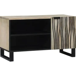 vidaXL TV Enheter Vit 80 x 33 x 46 cm Konstruerat trä
