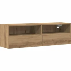 Best vidaXL TV Vägghylla 100 x 30 x 30 cm Konstruerat trä artisan ek