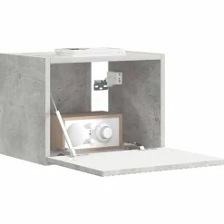 vidaXL TV Vägghylla Betong 39 x 31 x 29,5 cm Konstruerat trä