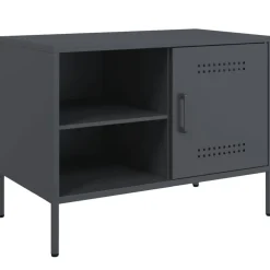 Best vidaXL Tv-bänk 68x39x50,5 cm stål Antracit