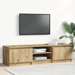 New vidaXL Tv-bänk 140x40x36 cm konstruerat trä artisan ek