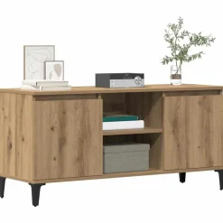 vidaXL Tv-bänk artisan ek 102x35x50 cm konstruerat trä