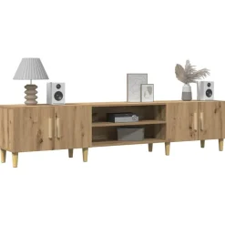 vidaXL Tv-bänk artisian ek 180x31,5x40 cm konstruerat trä