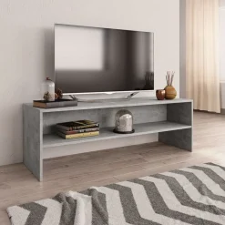 Hot vidaXL Tv-bänk 120x40x40 cm konstruerat trä Betonggrå