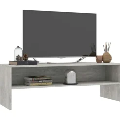 Hot vidaXL Tv-bänk 120x40x40 cm konstruerat trä Betonggrå