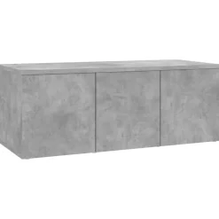 vidaXL Tv-bänk betonggrå 80x34x30 cm konstruerat trä