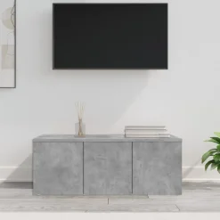 vidaXL Tv-bänk betonggrå 80x34x30 cm konstruerat trä
