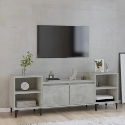 vidaXL Tv-bänk betonggrå 160x35x55 cm konstruerat trä