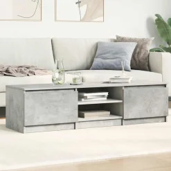 vidaXL Tv-bänk betonggrå 140x40x35,5 cm konstruerat trä