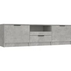 Clearance vidaXL Tv-bänk 140x35x40 cm konstruerat trä Betonggrå