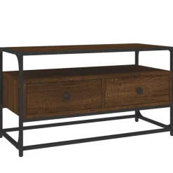 Clearance vidaXL Tv-bänk 80x35x45 cm konstruerat trä brun ek