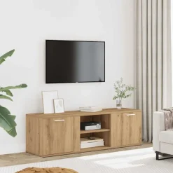 vidaXL Tv-bänk ek 120x34x37 cm konstruerat trä artisan ek
