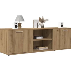 vidaXL Tv-bänk ek 120x34x37 cm konstruerat trä artisan ek