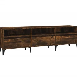 Clearance vidaXL Tv-bänk 150x30x44,5 cm konstruerat trä Rökfärgad ek