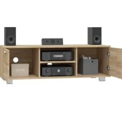 vidaXL Tv-bänk sonama-ek 120x40,5x35 cm konstruerat trä
