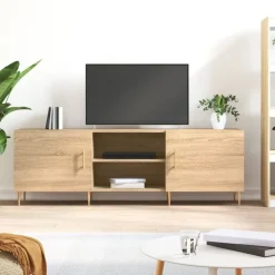 vidaXL Tv-bänk sonoma ek 150x30x50 cm konstruerat trä