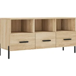 vidaXL Tv-bänk sonoma ek 102x36x50 cm konstruerat trä