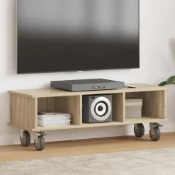 New vidaXL TV-bänk Sonoma-ek 100 x 35 x 35 cm Konstruerat trä Sonoma ek