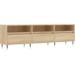 Discount vidaXL Tv-bänk sonoma-ek 150x30x44,5 cm konstruerat trä Sonoma ek