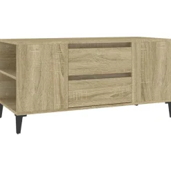 Best vidaXL Tv-bänk sonoma-ek 102x44,5x50 cm konstruerat trä Sonoma ek