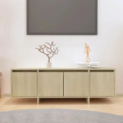 vidaXL TV-bänk sonoma-ek 120x30x40,5 cm konstruerat trä