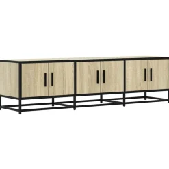 Sale vidaXL Tv-bänk sonoma-ek 150x35x41 cm konstruerat trä och metall Sonoma ek