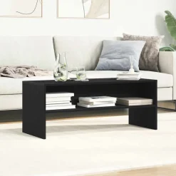 vidaXL TV-bänk svart ek 100x40x40 cm konstruerat trä