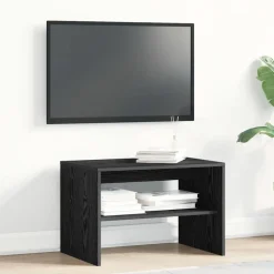 vidaXL TV-bänk svart ek 60x40x40 cm konstruerat trä
