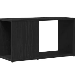 vidaXL TV-bänk svart ek 60x24x32 cm konstruerat trä
