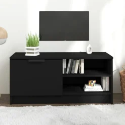 Discount vidaXL Tv-bänk 80x35x36,5 cm konstruerat trä Svart