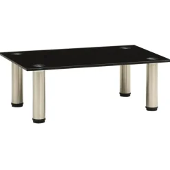 Discount vidaXL TV-bänk 40x35x17 cm härdat glas Svart