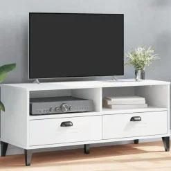 vidaXL Tv-bänk VIKEN vit konstruerat trä