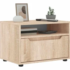 Outlet vidaXL TV-bänk VISNES 60x40x38 cm konstruerat trä Sonoma ek