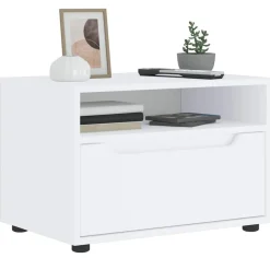 Online vidaXL TV-bänk VISNES 60x40x38 cm konstruerat trä Vit