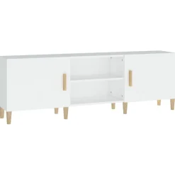 vidaXL Tv-bänk vit 150x30x50 cm konstruerat trä