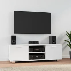 Hot vidaXL Tv-bänk 120x40,5x35 cm konstruerat trä Vit