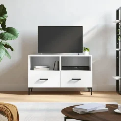 Sale vidaXL Tv-bänk 80x36x50 cm konstruerat trä Vit