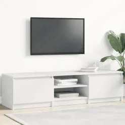 vidaXL Tv-bänk 140x40x35,5 cm konstruerat trä Vit