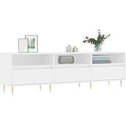 Clearance vidaXL Tv-bänk 150x30x44,5 cm konstruerat trä Vit