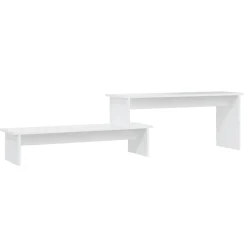 vidaXL Tv-bänk vit 180x30x43 cm konstruerat trä