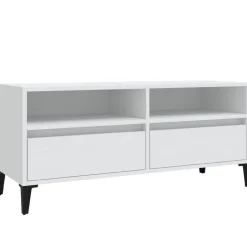 Discount vidaXL Tv-bänk 100x34,5x44,5 cm konstruerat trä Vit