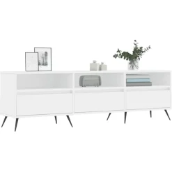 Outlet vidaXL Tv-bänk 150x30x44,5 cm konstruerat trä Vit