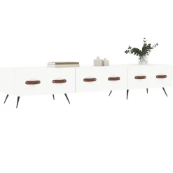 Best vidaXL Tv-bänk 150x36x30 cm konstruerat trä Vit