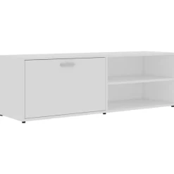 vidaXL Tv-bänk vit 120x34x37 cm konstruerat trä