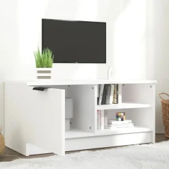vidaXL Tv-bänk vit 80x35x36,5 cm konstruerat trä
