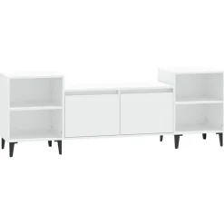 vidaXL Tv-bänk vit 160x35x55 cm konstruerat trä