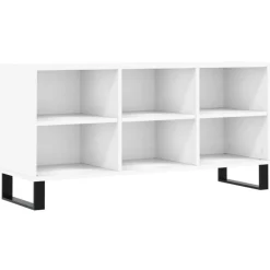 Best vidaXL Tv-bänk 103,5x30x50 cm konstruerat trä Vit