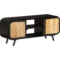 vidaXL TV-bänk 110x30x45 cm grovt mangoträ